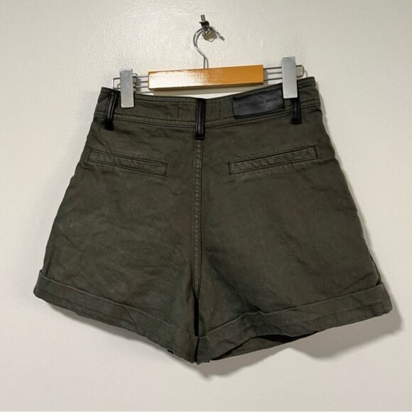 The Kooples Olive Green High-Waisted Shorts – Size 1 (XS/S) - Picture 14 of 16